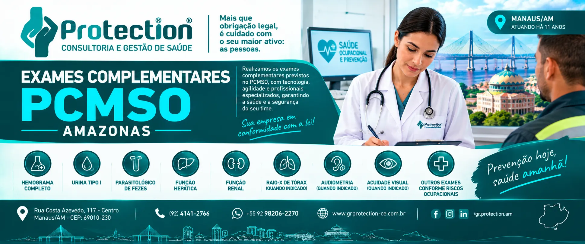Exames Complementares do PCMSO no Amazonas